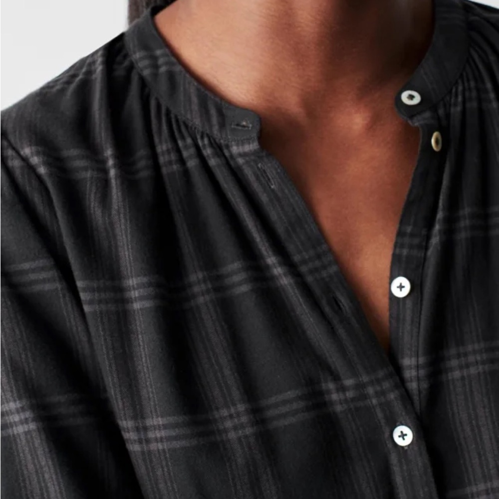 Faherty Harper Top Flannel Blouse XS NWT - Picture 3 of 9
